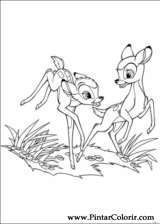 Pintar e Colorir Bambi 2 - Desenho 036