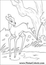 Pintar e Colorir Bambi 2 - Desenho 056