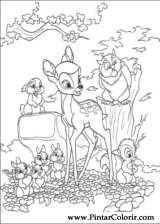Pintar e Colorir Bambi 2 - Desenho 063