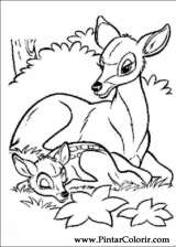 Pintar e Colorir Bambi - Desenho 001