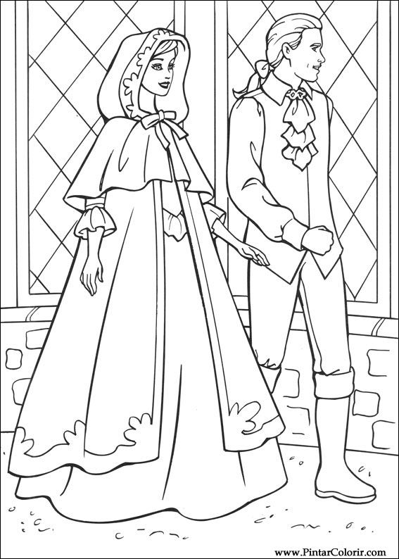 Barbie Princess coloring page | Free Printable Coloring Pages
