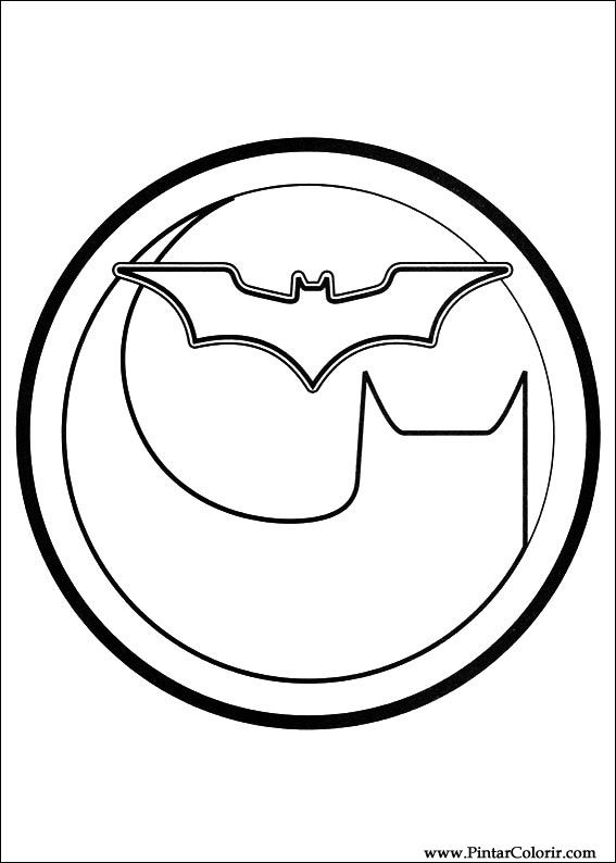 Pintar e Colorir Batman - Desenho 043
