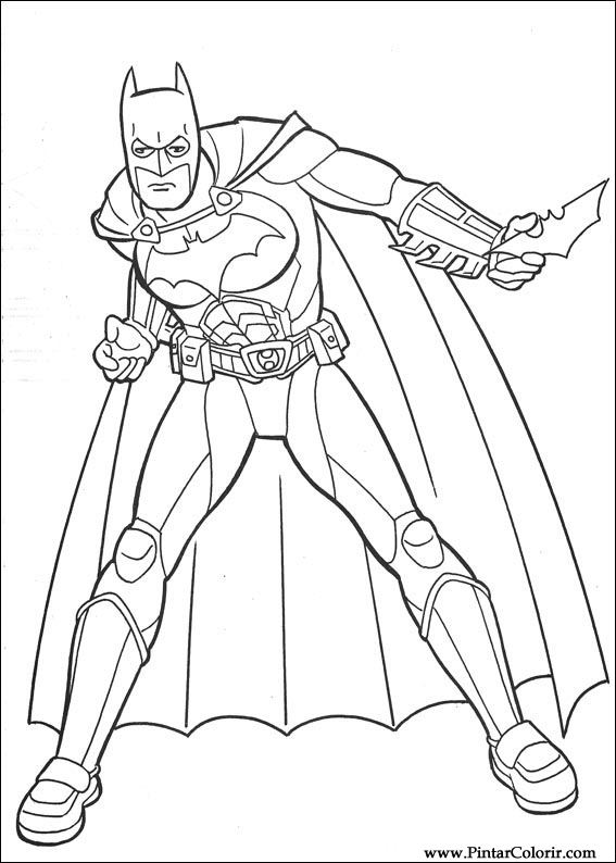Pintar e Colorir Batman - Desenho 109