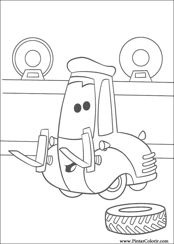 Desenhos Para Pintar e Colorir Carros - Imprimir Desenho 066