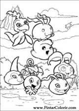 Pintar e Colorir Digimon - Desenho 014