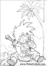 Pintar e Colorir Dragon Ball Z - Desenho 074