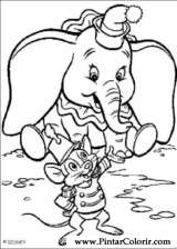 Pintar e Colorir Dumbo - Desenho 005