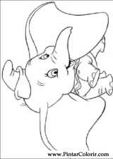 Pintar e Colorir Dumbo - Desenho 008
