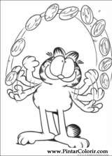 Pintar e Colorir Garfield - Desenho 004