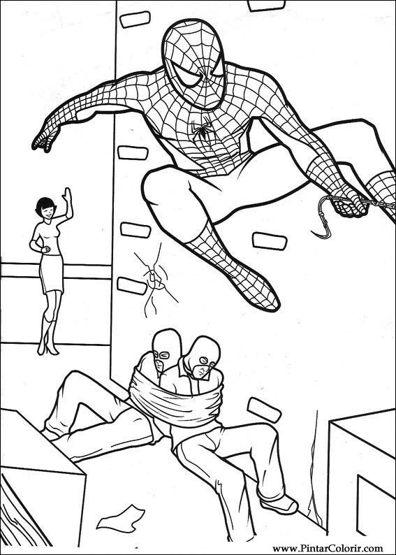 Desenhos de Spider Man ou Spiderman para colorir, jogos de pintar e imprimir