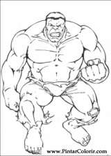 Pintar e Colorir Hulk - Desenho 004