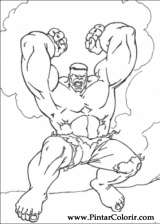 Pintar e Colorir Hulk - Desenho 019