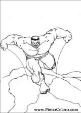 Pintar e Colorir Hulk - Desenho 080