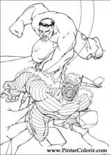 Pintar e Colorir Hulk - Desenho 102