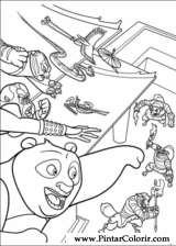 Pintar e Colorir Kung Fu Panda 2 - Desenho 025
