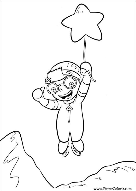 Drawings To Paint & Colour Little Einsteins - Print Design 035