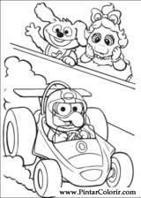 Pintar e Colorir Muppet Babies - Desenho 007