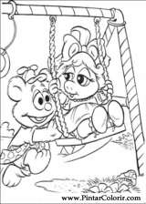 Pintar e Colorir Muppet Babies - Desenho 020