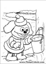 Pintar e Colorir Muppet Babies - Desenho 035