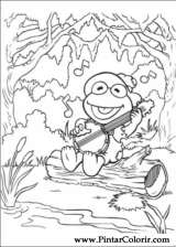 Pintar e Colorir Muppet Babies - Desenho 047