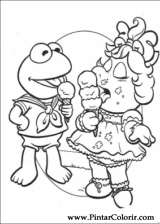 Pintar e Colorir Muppet Babies - Desenho 050