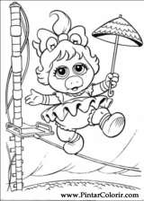 Pintar e Colorir Muppet Babies - Desenho 059