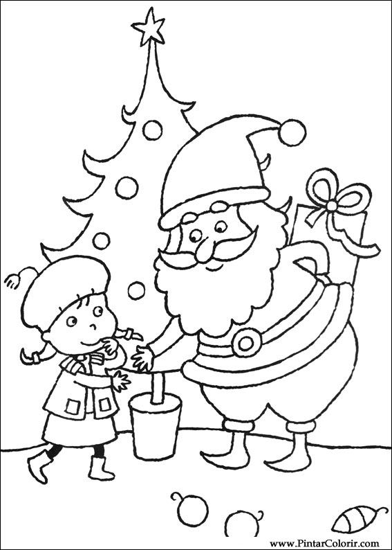 Dibujos para pintar y Color Navidad - Diseño de impresión 089