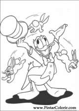 Pintar e Colorir Pato Donald - Desenho 072
