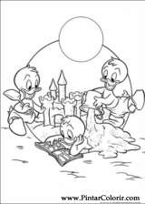 Pintar e Colorir Pato Donald - Desenho 079