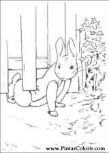 Pintar e Colorir Peter Rabbit - Desenho 001