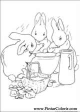 Pintar e Colorir Peter Rabbit - Desenho 011