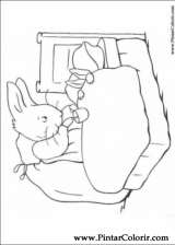 Pintar e Colorir Peter Rabbit - Desenho 012