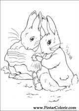 Pintar e Colorir Peter Rabbit - Desenho 013