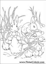 Pintar e Colorir Peter Rabbit - Desenho 014