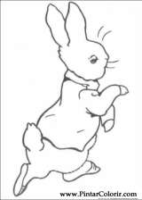 Pintar e Colorir Peter Rabbit - Desenho 019
