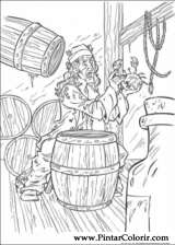 Pintar e Colorir Piratas Do Caribe - Desenho 038