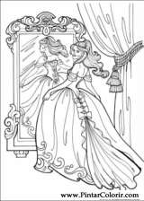 Pintar e Colorir Princesa Leonora - Desenho 008