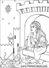 Pintar e Colorir Princesa Leonora - Desenho 015