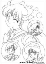 Pintar e Colorir Sailor Moon - Desenho 005