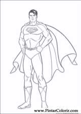 Pintar e Colorir Super Homem - Desenho 002