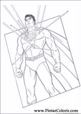 Pintar e Colorir Super Homem - Desenho 026